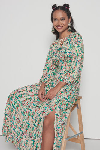 Zesty Boho Maxi Dress, Lime Green, image 4